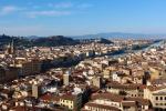 Beautiful view of Arno river from Torre di Arnolfo