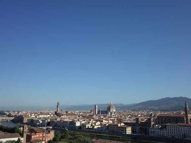 summer view of florence from piazzale michelangelo