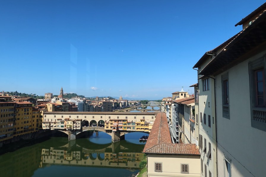 View from Uffizi window - Ponte Vecchio