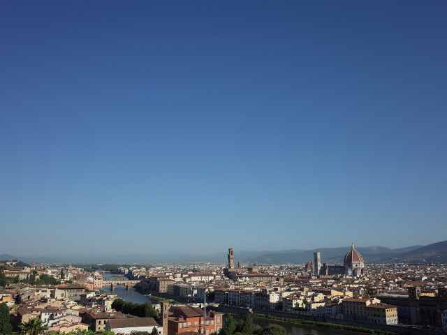 piazzale michelangelo view of florence in summer
