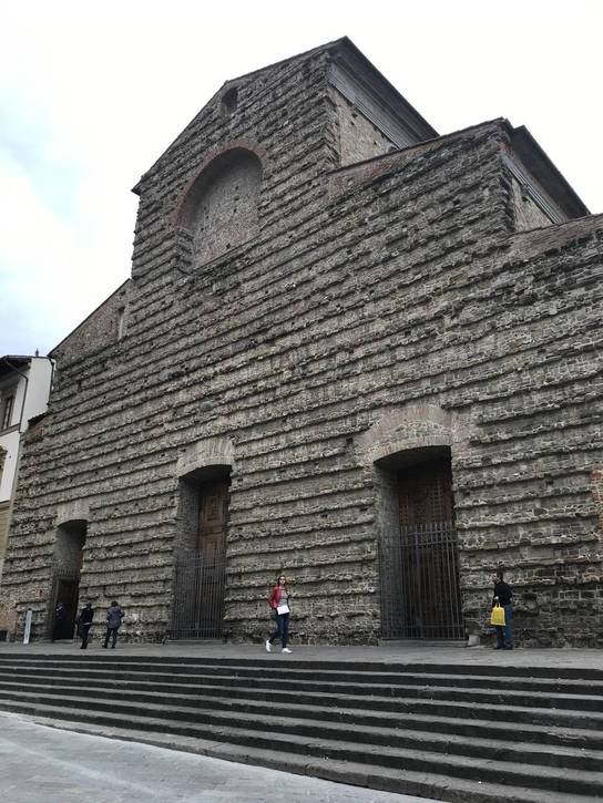 Facade of basilica San Lorenzo