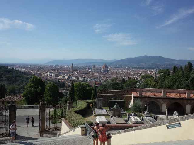view of florence from Piazzale Michelangelo in summer