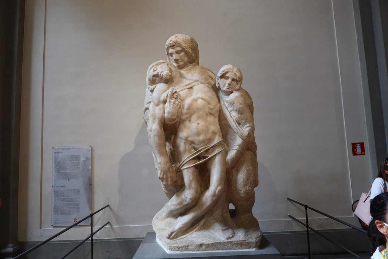 accademia sculpture pieta di palestrina by michelangelo