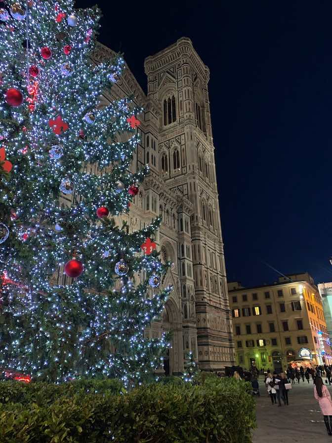 Christmas tree in florence