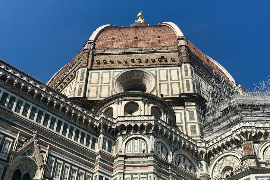 dome of duomo from outside below