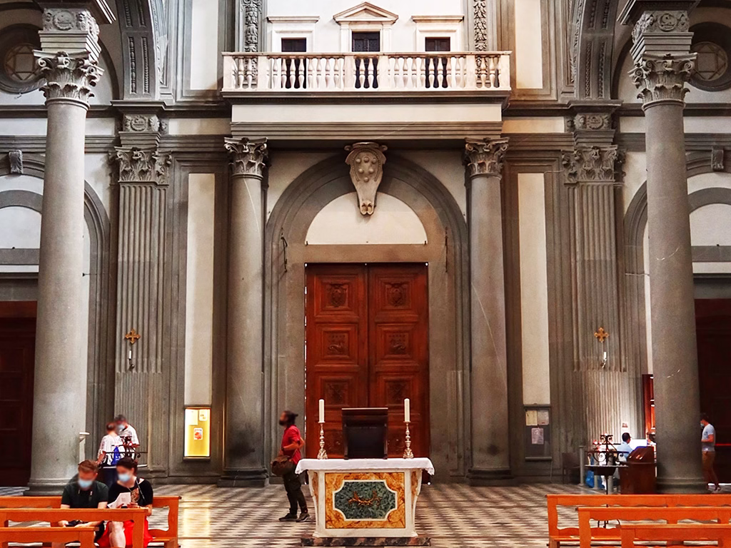 Interior View of Basilica San Lorenzo