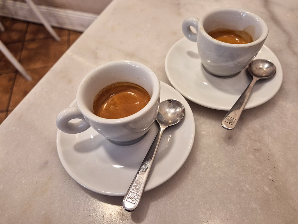 espresso at the bar